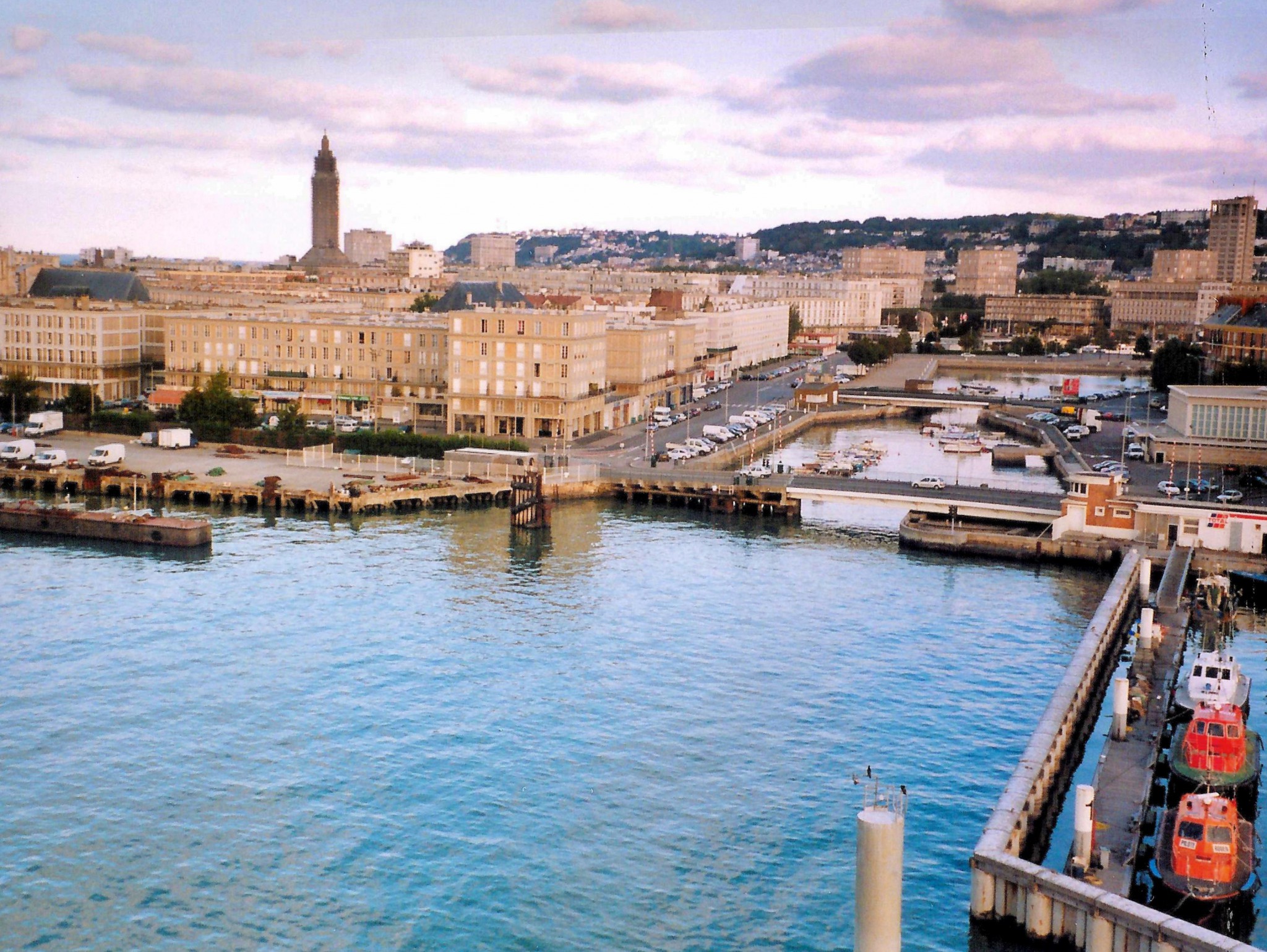 Le Havre harbour and waterfront buildings